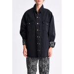 Surchemise en jean noir