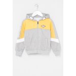 Sweat  capuche lee cooper jaune et gris