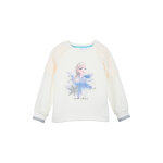 Sweat elsa la reine des neiges disney - ecru