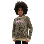 Sweat leopard spot crew taupe