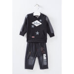 Sweat et pantalon noir et anthracite