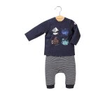 Sweat et pantalon ray� dimaro bleu marine - terre de marins