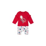 Sweat et sarouel fuchsia et blanc