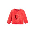 Sweat en velours rouge