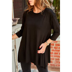 Top asymtrique noir