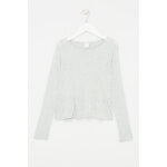 Top  basque gris argile