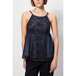 Top en dentelle indigo