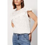 Top en dentelle  volants