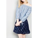 Top en jean telisa bleu