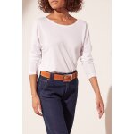 Top en lin luigi blanc cass�