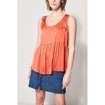 Top satiné orange - lauren vidal Top satiné orange - lauren vidal