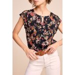 Top vert fonc et rose - one step femme