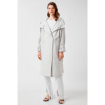 Trench  capuche gris clair