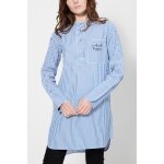 Tunique ray�e cole bleu clairet blanc