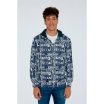 Veste à capuche tony bleu marine et blanc Veste à capuche tony bleu marine et blanc