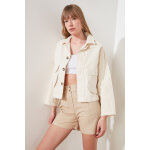 Veste en denim � grandes poches