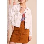 Veste en jean ivoire - one step femme Veste en jean ivoire - one step femme