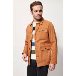 Veste en jean nuts camel