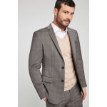Veste en laine munich gris fonc