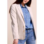 Veste en lin gris clair - one step femme