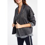 Veste en lin lola gris fonc et bleu marine - lauren vidal