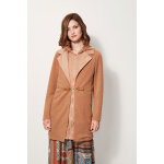 Veste longue camel