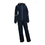 Veste et pantalon de ski bleu marine