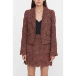Veste en tweed rouge