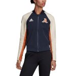 Veste vrct bleu marine et beige