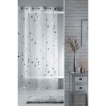 Voilage clochettes blanc et argent - 140 x 240 cm
