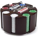 Brybelly holdings cssp - 200c - r 11. 5 gram suited poker chip set in wooden carousel case