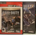 - call of duty 1 et 2 - pc cd - rom - editeur activision - - 2 2 discs -