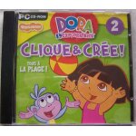 Cd rom pc dora l'exploratrice 2. clique & cre! tous a la plage!