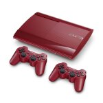 Console sony ps3 ultra slim 500 go rouge + 2 manettes Console sony ps3 ultra slim 500 go rouge + 2 manettes