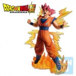 Figurine dbz - super saiyan god son goku rose ichibansho 20cm