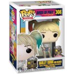 Figurine dc comics - birds of prey - harley quinn with beaver pop 10cm