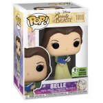 Figurine funko pop - la belle et la bte [disney] n1010 - belle en robe verte avec un livre (54262)