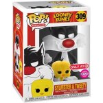 Figurine funko pop - looney tunes n309 - titi & grosminet - floqu� (46978)