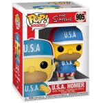 Figurine funko pop - les simpson n905 - homer usa (52962)