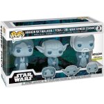 Figurine funko pop - star wars 6 : le retour du jedi - force ghost anakin, yoda, and obi - wan kenobi ...
