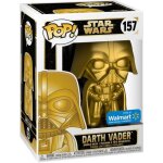 Figurine funko pop - star wars exclusivit walmart n157 - dark vador - mtallique or (43015)
