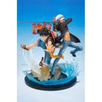 Figurine one piece - monkey. d. luffy & trafalgar. law 5th anniversary figuarts zero