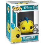 Figurine pop - la petite sirene - flounder diamond collection - funko pop n237