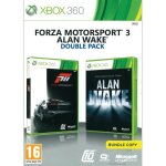 Forza motorsport 3 + alan wake double pack xbox 360