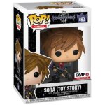 Funko pop kingdom hearts sora (toy story) #493 vinyl figure + pop protector