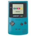 Game boy color bleue