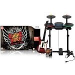 Guitar hero 6 - warriors of rock + guitare + batterie + micro wii