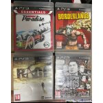 Lot indivisible quatre jeux vid�o ps 3 ps playstation sony rage burnout paradise borderlands sleeping ...