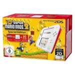 Nintendo 2ds + new super mario bos. 2 console de jeux portables 3. 53  ecran tactile wifi blanc