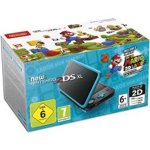 Nintendo 2ds xl + super mario 3d land colore nero / turchese